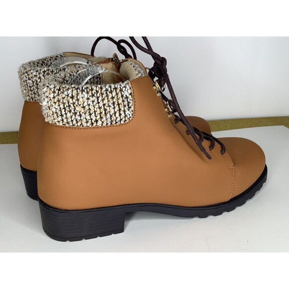 Trotters Becky 2.0 Women's 11WW Brown Vegan Leather boots - New - Picture 6 of 8